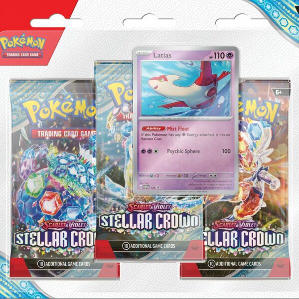 Pokemon - Scarlet & Violet - Stellar Crown - 3-pack Booster Blister - Latias